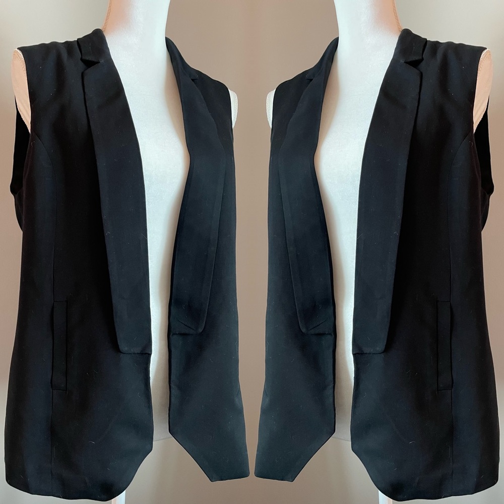 Cynthia rowley black sleeveless vest size M